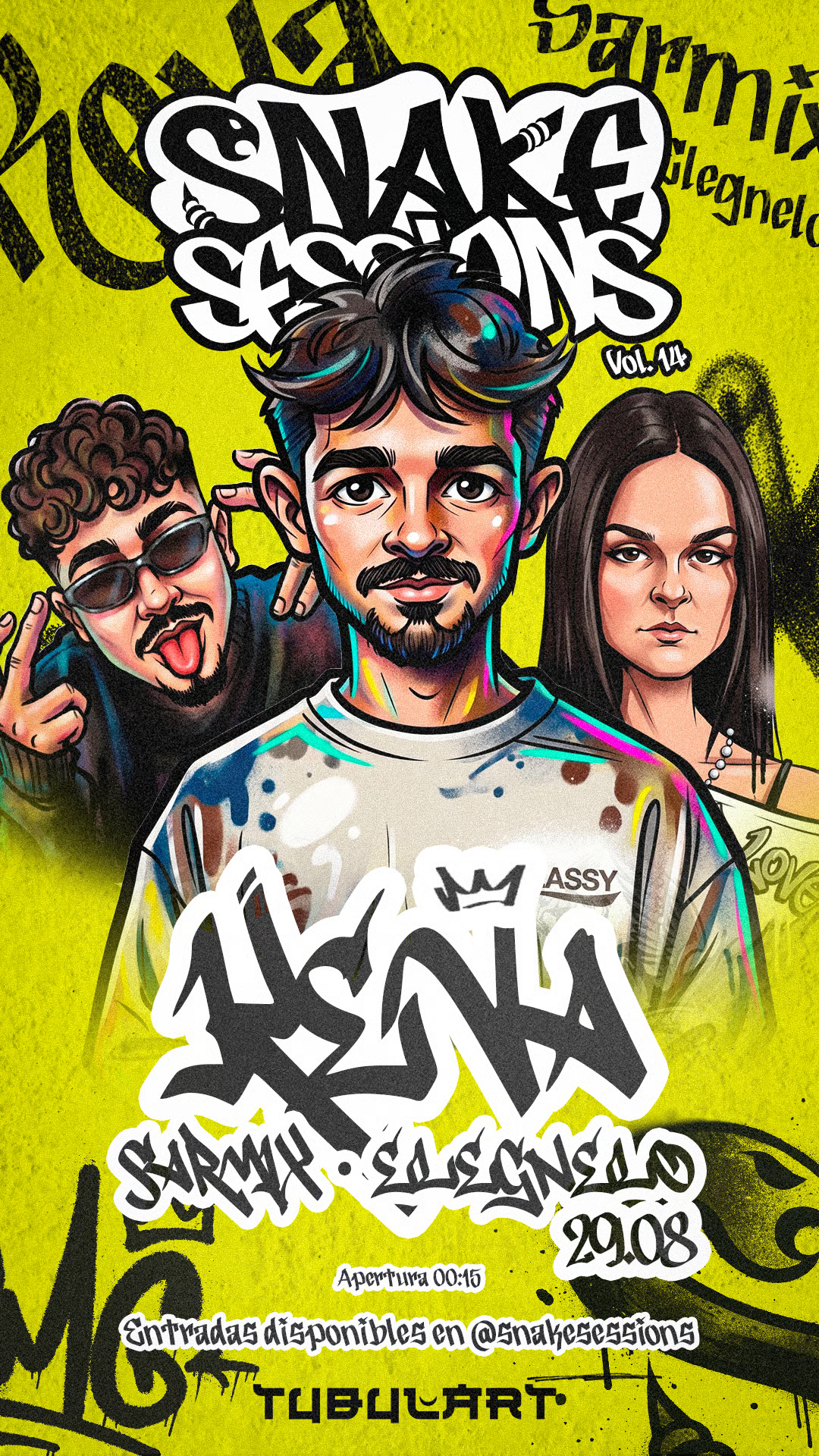 Cartel Snake Sessions Vol. 14 — 29 de agosto en Tubulart